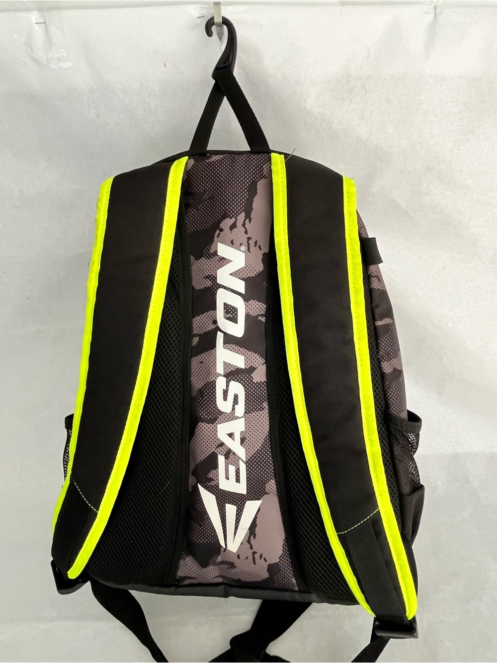Easton Black & Neon Yellow Kids Baseball Backpack